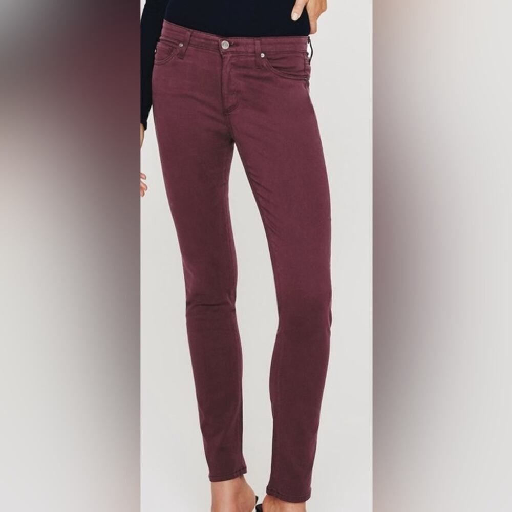 AG Adriano Goldschmied Deep Purple Prima Cigarette Leg Jeans Size 29